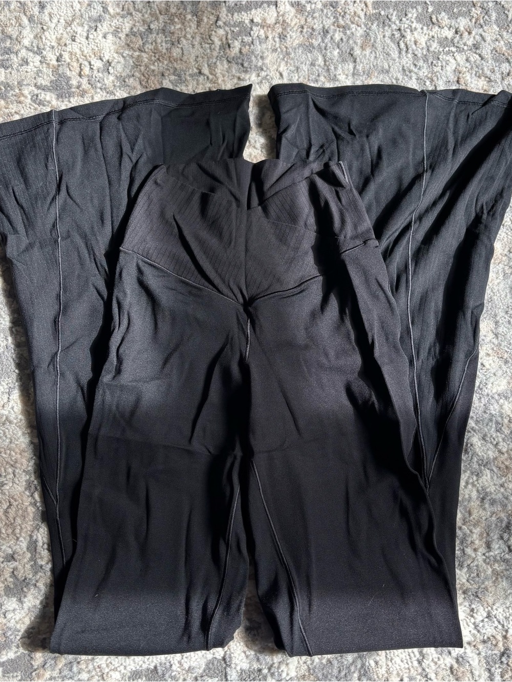 aerie S Women’s Black Flare crossover waist Style leggings yogas